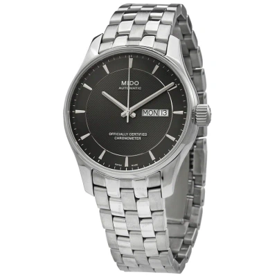 Mido Belluna Clou De Paris Automatic Chronometer Black Dial Men's Watch M0014311106192