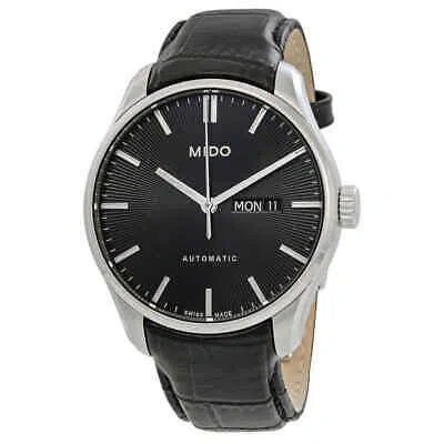 Pre-owned Mido Belluna Ii Automatic Black Dial Men's Watch M0246301605100