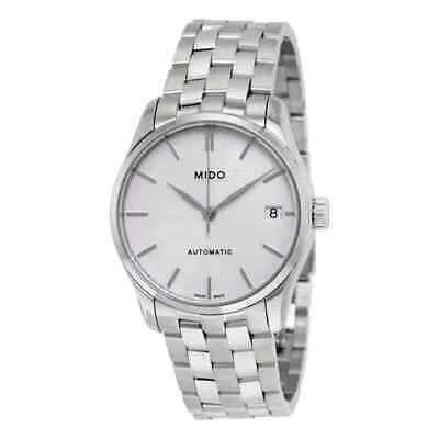 Pre-owned Mido Belluna Ii Automatic Silver Dial Ladies Watch M024.207.11.031.00