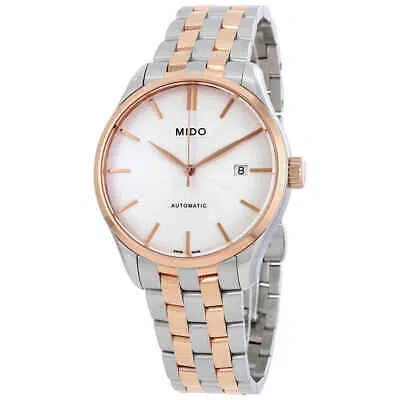 Pre-owned Mido Belluna Ii Automatic Silver Dial Men's Watch M024.407.22.031.00