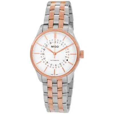 Pre-owned Mido Belluna Ii Automatic Silver Dial Men's Watch M0244072203109