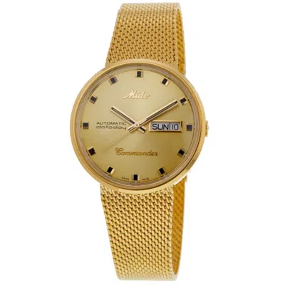 Mido Commander 1959 Gold Tone Steel Men's Watch M8429.3.22.13