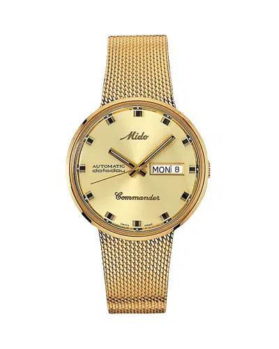 Mido Commander 1959 Watch, 37mm In Gold