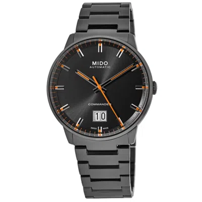 Mido Commander Big Date Black Dial Grey Steel Men's Watch M021.626.33.051.00