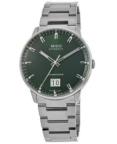 Pre-owned Mido Commander Big Date Green Dial Steel Men's Watch M021.626.11.091.00