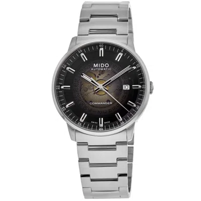 Mido Commander Gradient Automatic Black Dial Steel Men's Watch M021.407.11.411.00 In Metallic