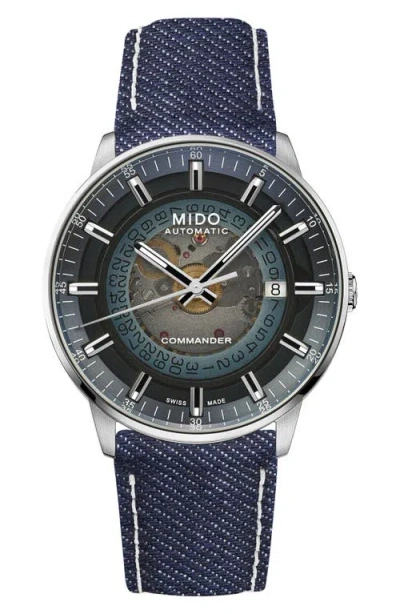 Mido Commander Gradient Automatic Bracelet Watch, 40mm In Purple
