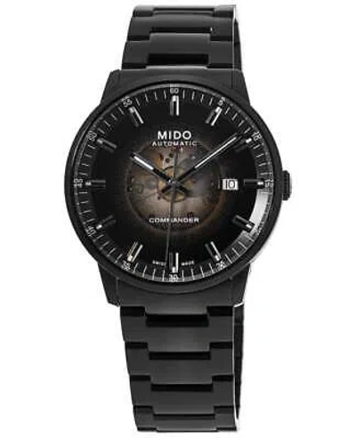 Pre-owned Mido Commander Gradient Black Dial Black Men's Watch M021.407.33.411.00