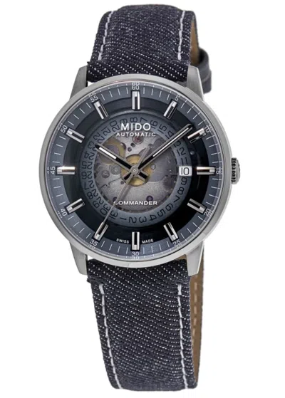 Mido Commander Gradient Blue Dial Fabric Strap Men's Watch M021.407.18.411.00