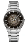 Mido Commander Gradient Skeletal Automatic Bracelet Watch, 40mm In Silver/black