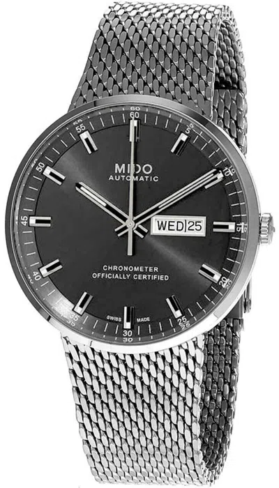 Pre-owned Mido Commander Icone 42mm Auto Anthracite Dial Men's Watch M031.631.11.061.00