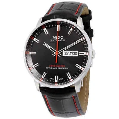 Pre-owned Mido Commander Ii Automatic Black Dial Men's Watch M0214311605100