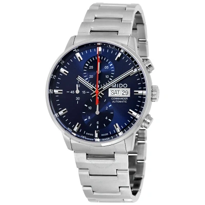 Mido Commander Ii Chronograph Automatic Men's Watch M016.414.11.041.00 In Blue