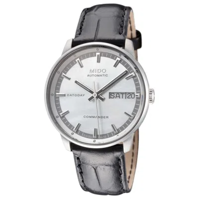 Mido Women's Commander Ii 33mm Automatic Watch In Silver