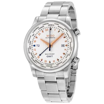 Mido Gmt Automatic Silver Dial Men's Watch M005.929.11.031.00 In Silver Tone