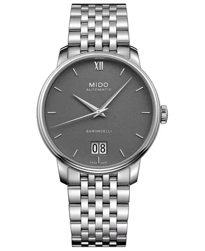 Mido Men's Baroncelli Iii 40mm Automatic Watch In Grey