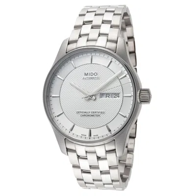 Mido Men's Belluna Clou De Paris 40mm Automatic Watch In Silver