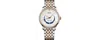 Mido Men's Swiss Automatic Baroncelli Smiling Moon Two Tone Stainless Steel Bracelet Watch 39mm In White