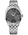 Mido Men's Swiss Automatic Belluna Royal Stainless Steel Bracelet Watch 41mm In Silver-tone
