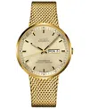 Mido Men's Swiss Automatic Commander Ii Cosc Gold-tone Pvd Stainless Steel Bracelet Watch 42mm In Gold