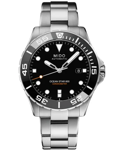 MIDO MEN'S SWISS AUTOMATIC OCEAN STAR 600 CHRONOMETER STAINLESS STEEL BRACELET WATCH 44MM