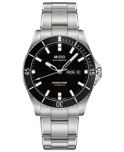 MIDO MEN'S SWISS AUTOMATIC OCEAN STAR CAPTAIN V STAINLESS STEEL BRACELET WATCH 42.5MM