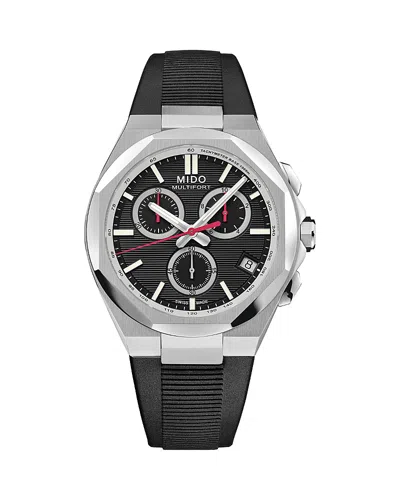 Mido Multifort 8 One Crown Chronograph, 40mm In Black