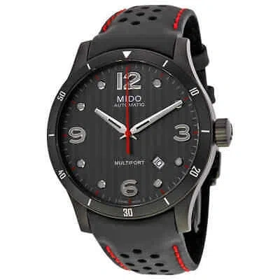 Pre-owned Mido Multifort Automatic Anthracite Dial Men's Watch M025.407.36.061.00