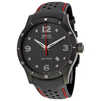 Mido Multifort Automatic Anthracite Dial Men's Watch M025.407.36.061.00 In Black