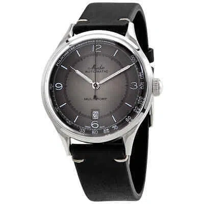 Pre-owned Mido Multifort Automatic Anthracite Dial Men's Watch M0404071606000