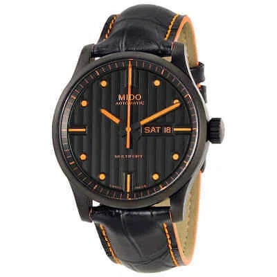 Pre-owned Mido Multifort Automatic Black Dial Men's Watch M0054303605180