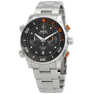 Pre-owned Mido Multifort Automatic Black Dial Men's Watch M0059141106000
