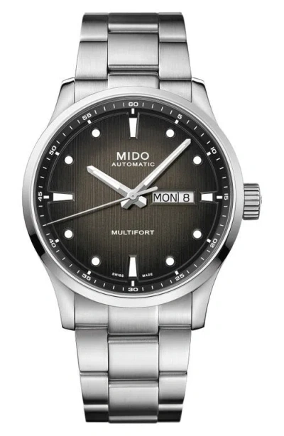 Mido Multifort Automatic Bracelet Watch, 42mm In Metallic