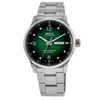 Mido Men's Swiss Automatic Multifort Chronometer Stainless Steel Bracelet Watch 42mm In Green/silver Tone