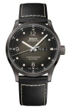 Mido Multifort Automatic Leather Strap Watch, 42mm In Multi
