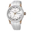 Mido Multifort Automatic Rode Gold Tone Rubber Strap Women's Watch M018.830.37.012.80