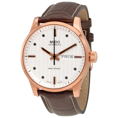 Mido Multifort Automatic Silver Dial Men's Watch M005.430.36.031.80 In Brown