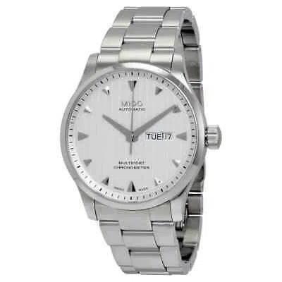 Pre-owned Mido Multifort Automatic Silver Dial Watch M005.431.11.031.00