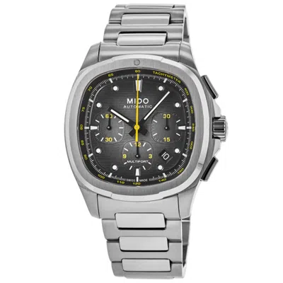 Mido Multifort Chronograph Automatic Grey Dial Stainless Steel Men's Watch M049.527.11.081.00 In Silver