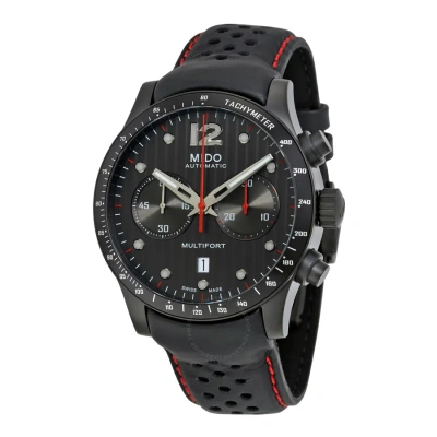 Mido Multifort Chronograph Automatic Men's Watch M025.627.36.061.00 In Red   / Black / Grey