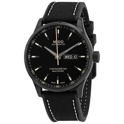 Pre-owned Mido Multifort Chronometer 1 Automatic Black Dial Men's Watch M038.431.37.051.00