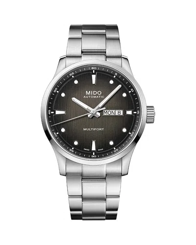 Mido Multifort Iii Watch, 42mm In Metallic