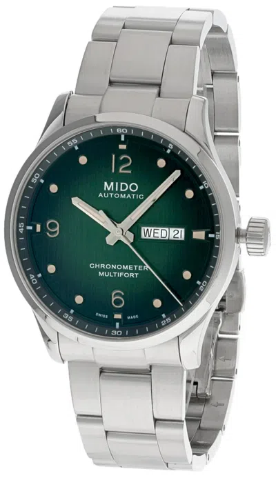Pre-owned Mido Multifort M Auto 42mm Chronometer Ss Men's Watch M038.431.11.097.00
