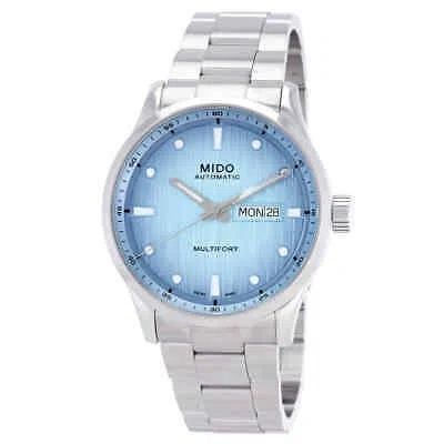 Pre-owned Mido Multifort M Freeze Automatic Blue Dial Men's Watch M038.430.11.041.00