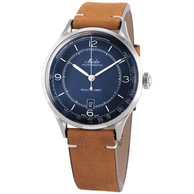 Mido Multifort Patrimony Automatic Blue Dial Men's Watch M040.407.16.040.00 In Blue / Brown