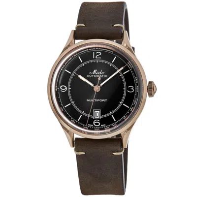 Mido Multifort Patrimony Brown Dial Leather Strap Men's Watch M040.407.36.060.00