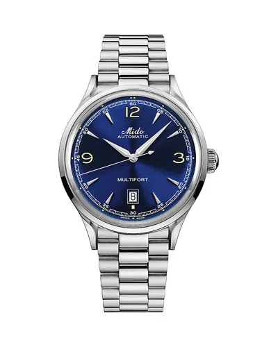 Mido Multifort Powerwind Watch, 40mm In Metallic