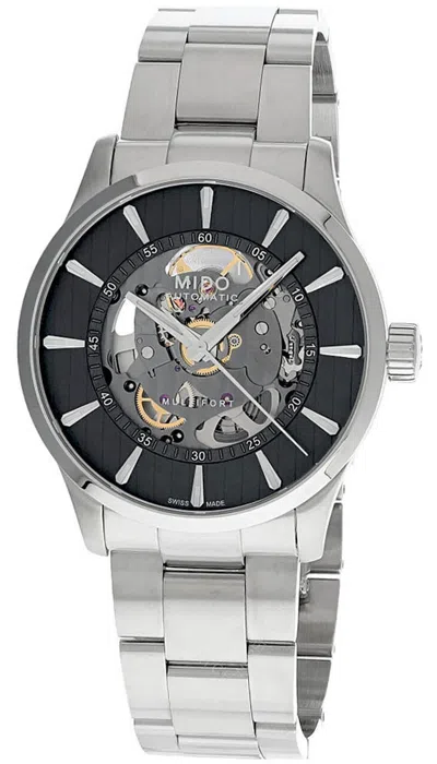 Pre-owned Mido Multifort Skeleton Vertigo Auto 42mm Men's Watch M038.436.11.061.00
