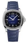 Mido Multifort Tv Big Date Blue Dial Rubber Strap Men's Watch M049.526.17.041.00 In Blue