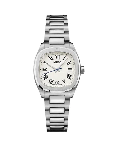 Mido Multifort Tv 28 Quartz Watch, 28mm X 28mm In Pattern